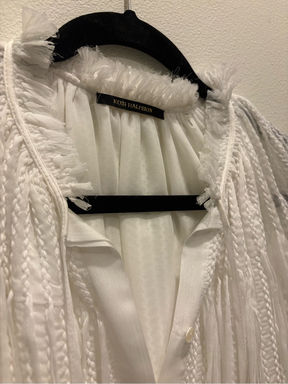 Kobi Halperin . Poppi Peasant Top in Ivory . Sz.XS . Like New 🤍 - Picture 6 of 8